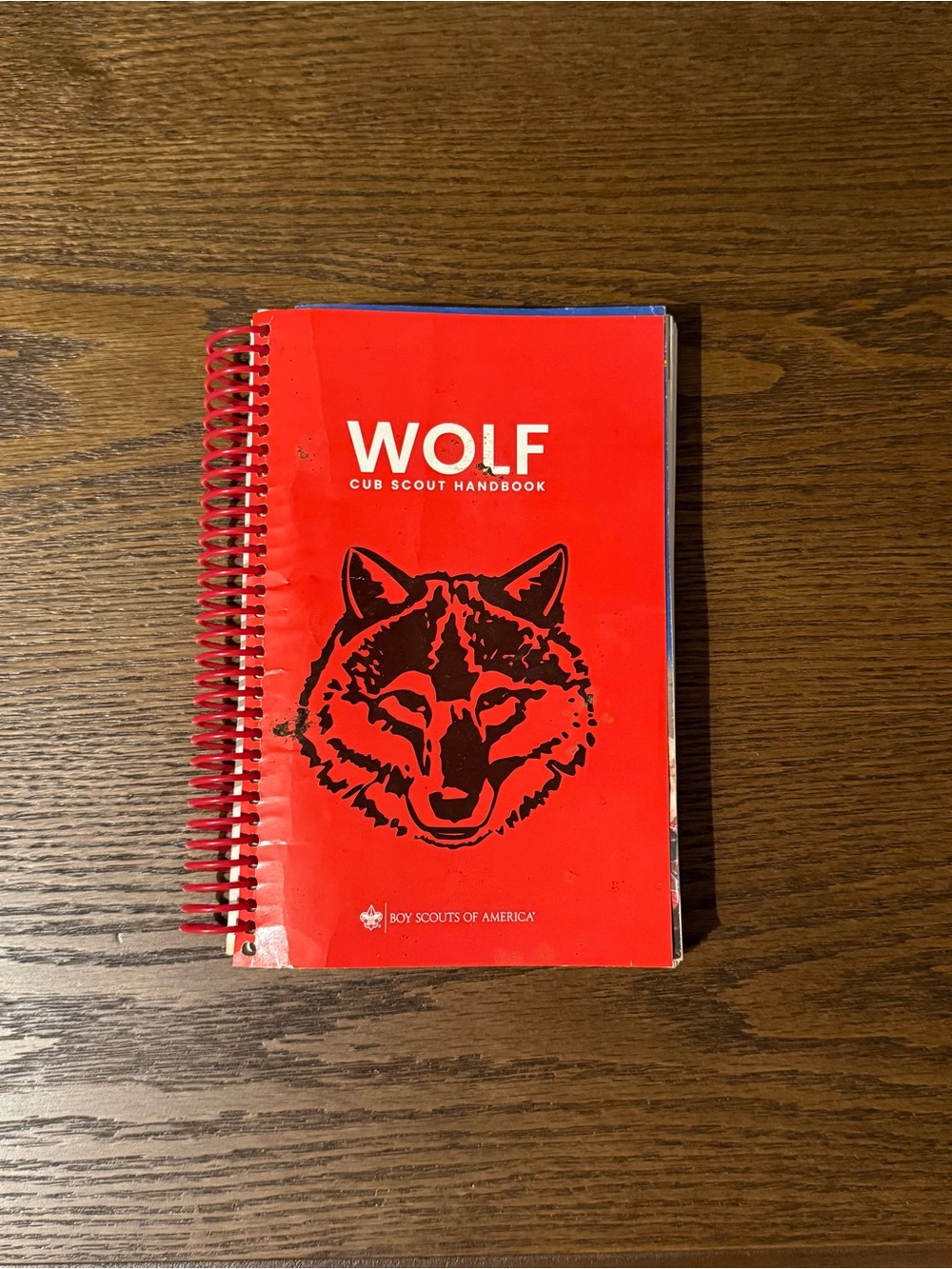 Wolf Cub Scout Handbook - Red Spiral-Bound Guide